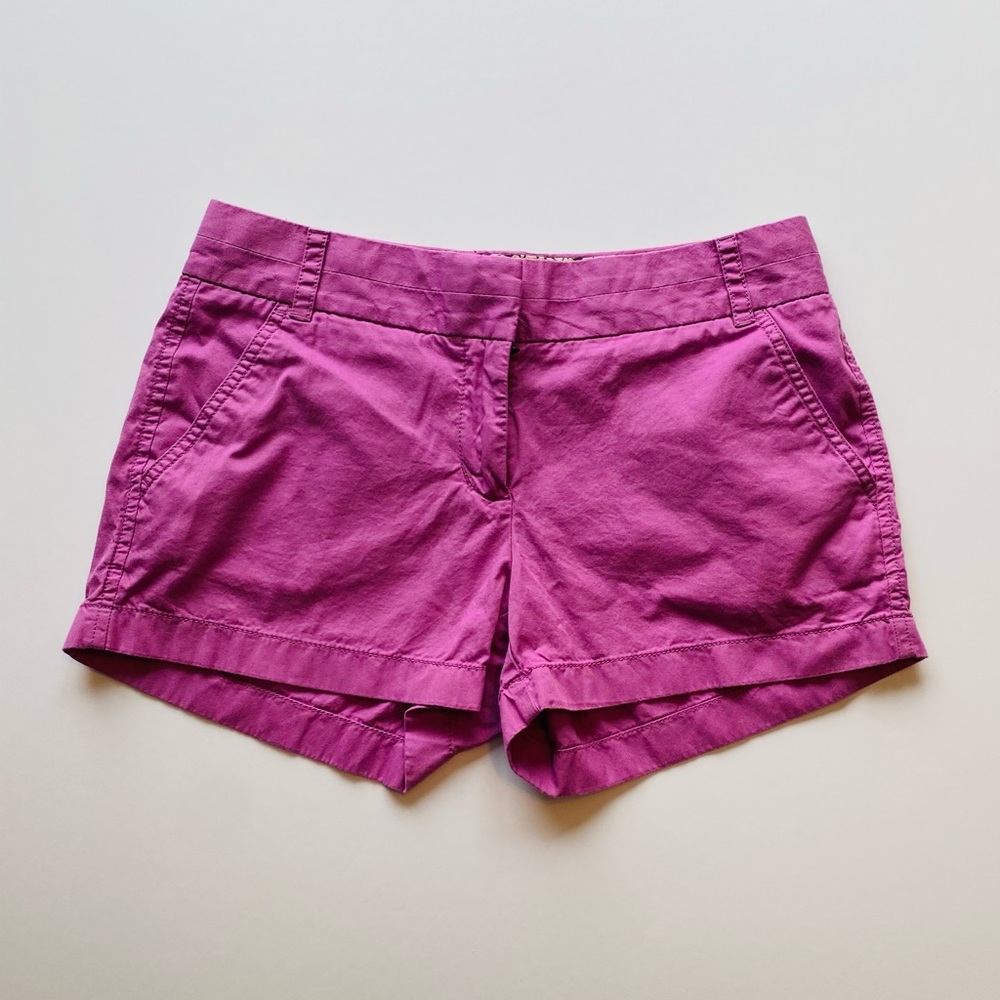 J. Crew Women’s Chino Shorts, Purple, size 2